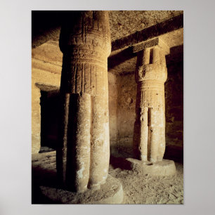View of the Tomb Chapel of Meryre, New Kingdom Poster
