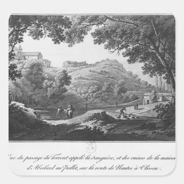 View of the torrent known as La Sanguese Square Sticker (Front)