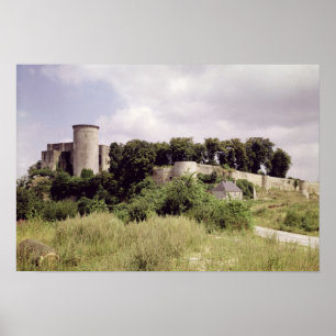 View of the Tour de Talbot and keep of the Poster