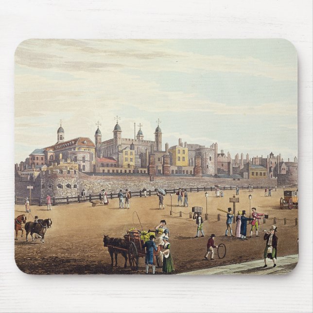 View of the Tower of London Mouse Mat (Front)
