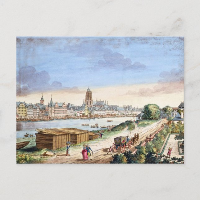 View of the Town of Frankfurt, facing south (print Postcard (Front)