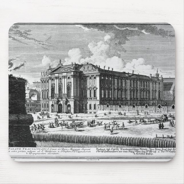 View of the Trautson Palace built for Count Mouse Mat (Front)