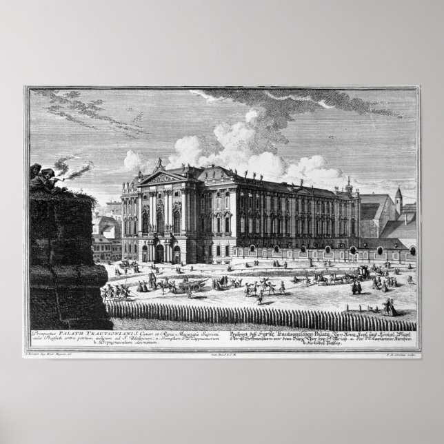 View of the Trautson Palace built for Count Poster (Front)