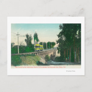 View of the Trestle on the Interurban Railway Postcard