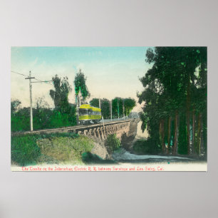 View of the Trestle on the Interurban Railway Poster