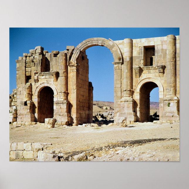 View of the Triumphal Arch, built c.129 AD Poster (Front)