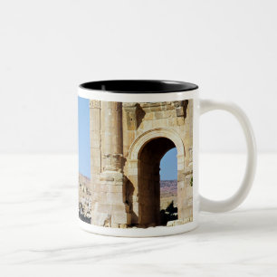 View of the Triumphal Arch, built c.129 AD Two-Tone Coffee Mug