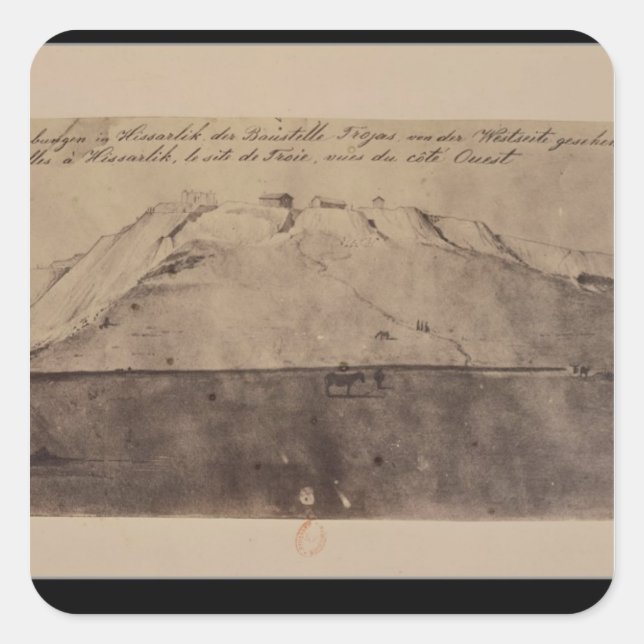 View of the Troy excavations seen from the West Square Sticker (Front)