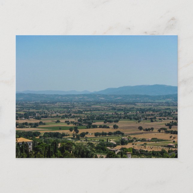 View of the Umbrian Countryside - Postcard (Front)