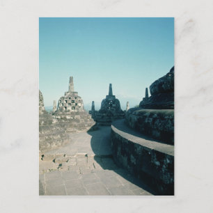 View of the uppermost circular terrace postcard