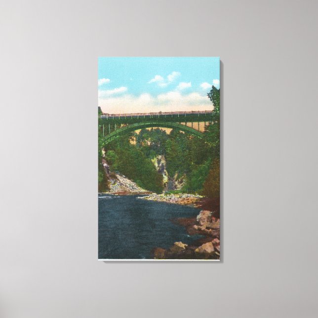View of the US Hwy Bridge, Route 9 Canvas Print (Front)