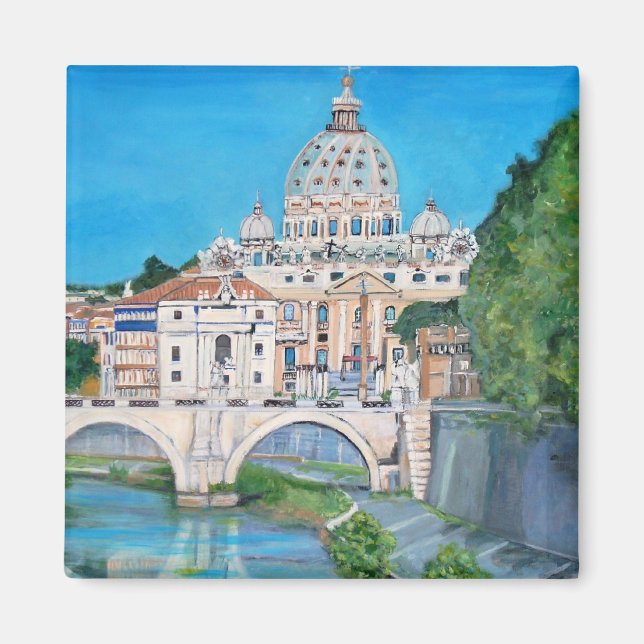 View of the Vatican City Magnet (Front)