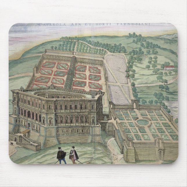 View of the Villa Farnese and the Gardens, from 'C Mouse Mat (Front)
