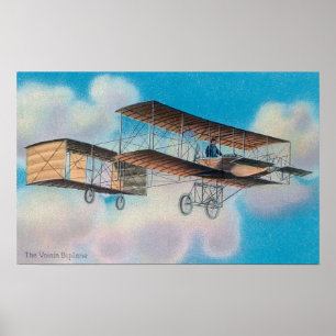 View of the Voisin BiplaneFrance Poster