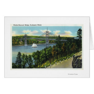 View of the Waldo-Hancock Bridge