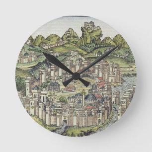 View of the walled city of Constantinople, from th Round Clock