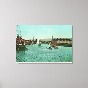 View of the Water FrontRedwood City, CA Canvas Print