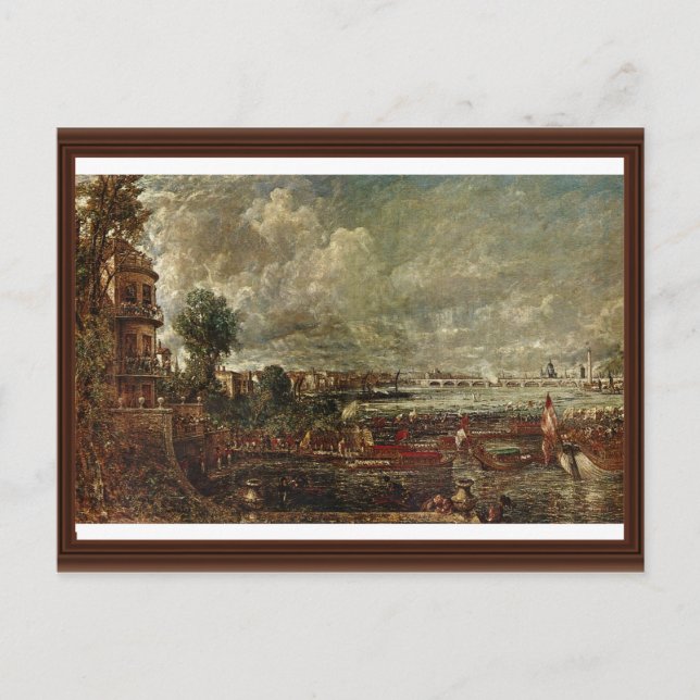 View Of The Waterloo Bridge From Whitehall Stairs Postcard (Front)