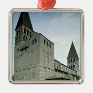 View of the west facade, 10th-11th century metal tree decoration