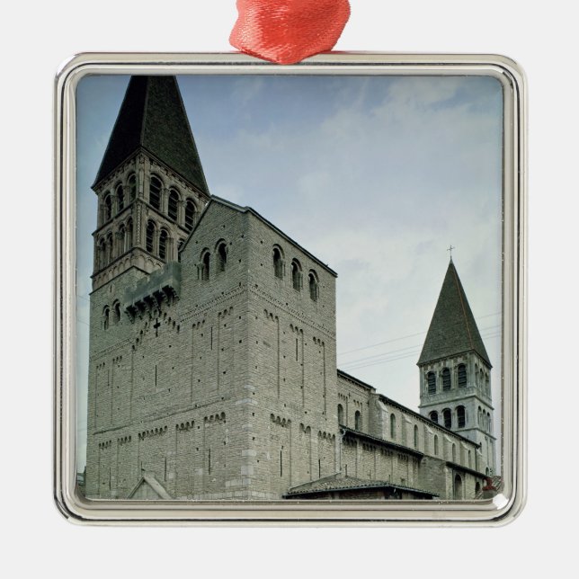 View of the west facade, 10th-11th century metal tree decoration (Front)