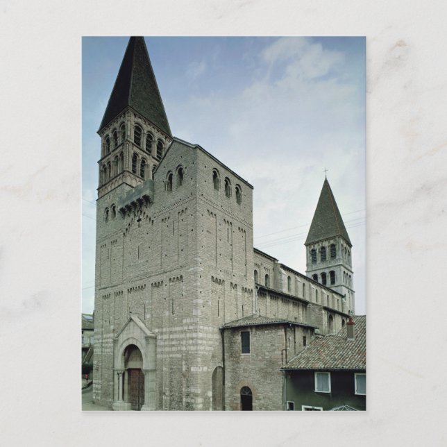 View of the west facade, 10th-11th century postcard (Front)