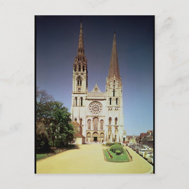 View of the west facade 2 postcard (Front)