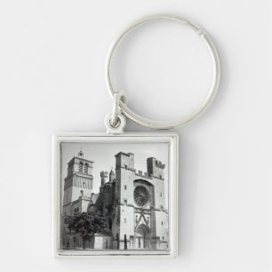 View of the west facade and tower key ring