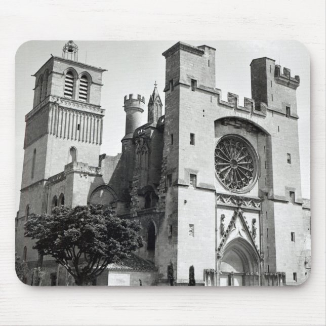 View of the west facade and tower mouse mat (Front)