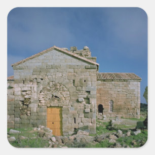 View of the west facade, built c.862-930 square sticker