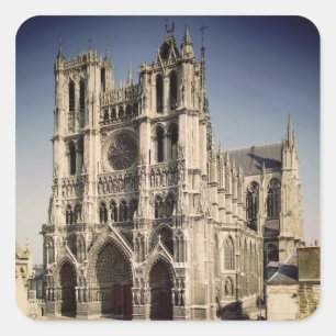 View of the West Facade, c.1220-70 Square Sticker