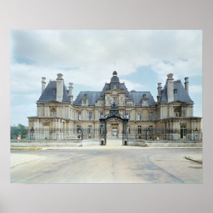 View of the West facade of Chateau de Maisons Poster