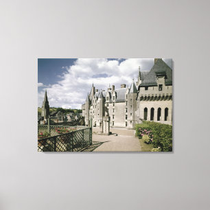 View of the west facade of the restored canvas print