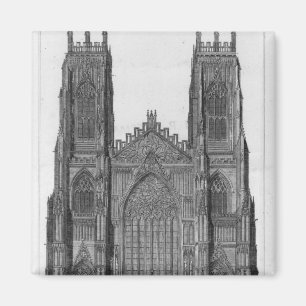 View of the West Front of York Cathedral Magnet