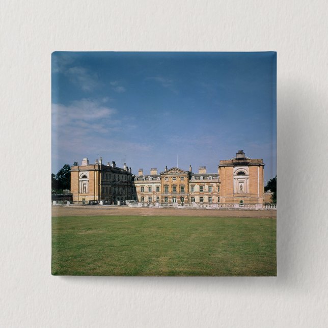 View of the west front, rebuilt 1746-61 15 cm square badge (Front)