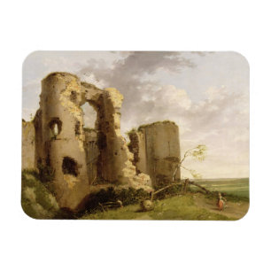 View of the West Gate of Pevensey Castle, Sussex, Magnet