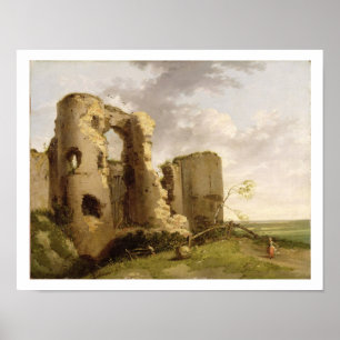 View of the West Gate of Pevensey Castle, Sussex, Poster