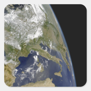 View of the western Mediterranean Square Sticker