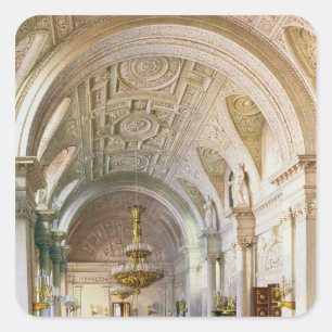 View of the White Hall in the Winter Palace Square Sticker