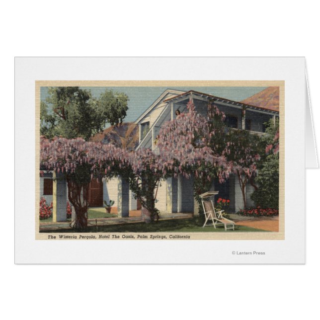 View of the Wisteria Pergola, Oasis Hotel (Front Horizontal)