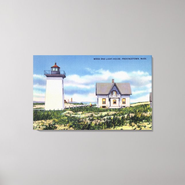 View of the Wood End Lighthouse Canvas Print (Front)