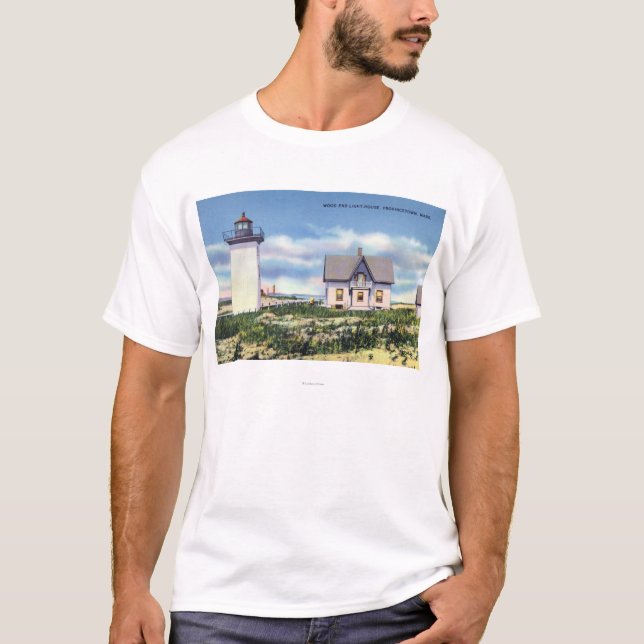 View of the Wood End Lighthouse T-Shirt (Front)