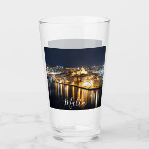 View of Three cities in Malta at night Glass