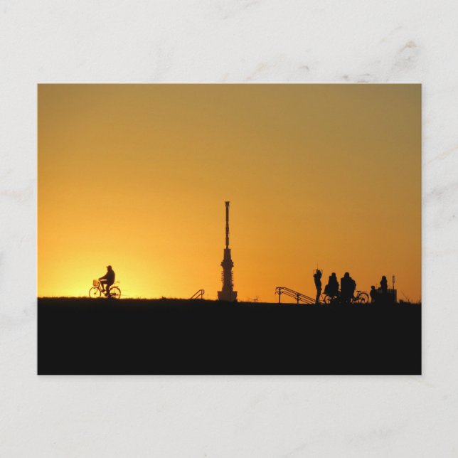 View of Tokyo Skytree: Edogawa Riverbank Postcard (Front)