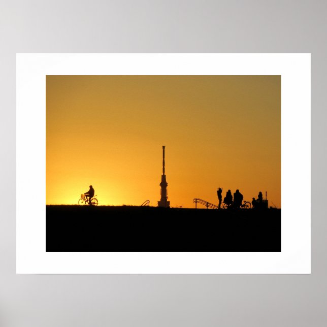 View of Tokyo Skytree: Edogawa Riverbank Poster (Front)