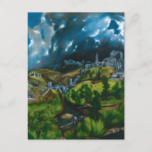 View of Toledo by El Greco (1599) Postcard
