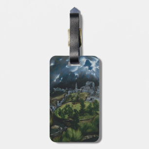 View of Toledo by El Greco Luggage Tag