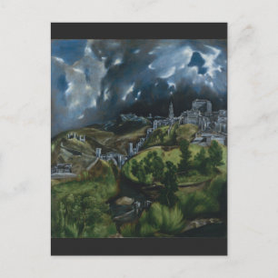 View of Toledo by El Greco Postcard