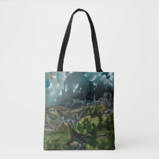 View of Toledo by El Greco Tote