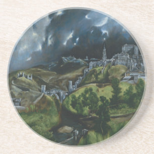 View of Toledo, El Greco Coaster