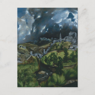 View of Toledo, El Greco Postcard